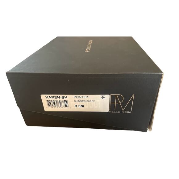 Pelle Moda Karen Pewter Heeled Sandal - Size 9.5M - NIB - Picture 10 of 10